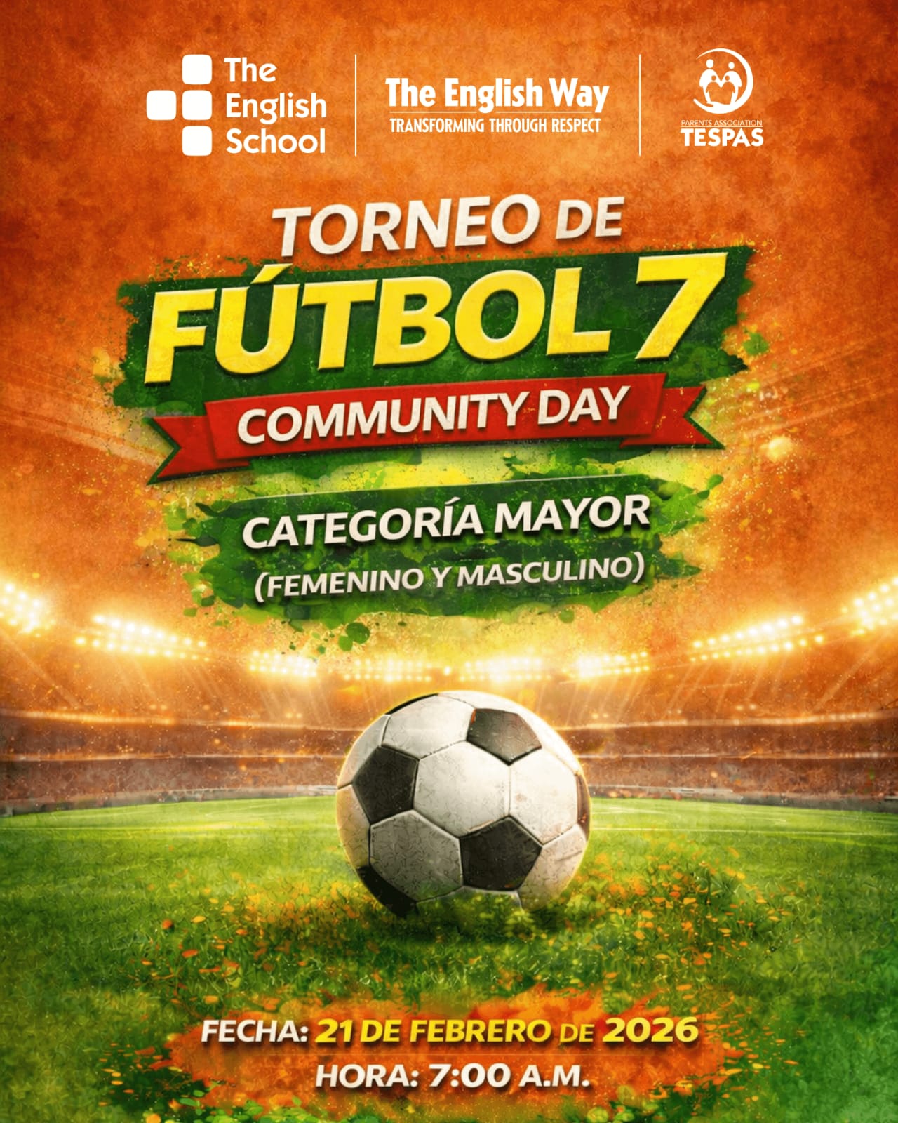 Torneo de futbol categoría mayor