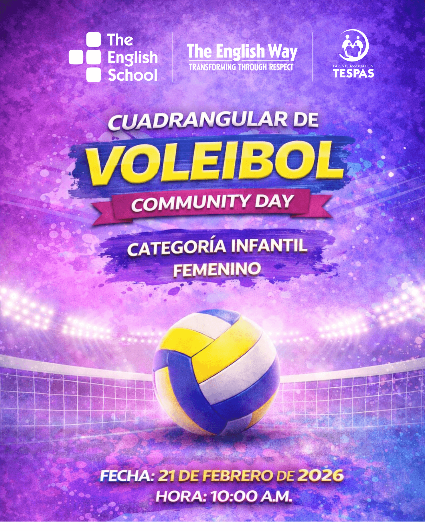Torneo de voleibol infantil femenino